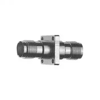 Telegärtner Adaptador coaxial TNC hembra a TNC hembra recto, 50 ohmios, DC hasta 11 GHz, latón niquelado