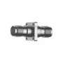 Telegärtner Adaptador coaxial TNC hembra a TNC hembra recto, 50 ohmios, DC hasta 11 GHz, latón niquelado