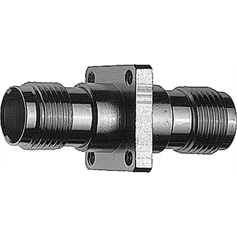 Telegärtner Adaptador coaxial TNC hembra a TNC hembra recto, 50 ohmios, DC hasta 11 GHz, latón niquelado