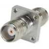 Telegärtner Adaptador coaxial TNC hembra a TNC hembra recto, 50 ohmios, DC hasta 11 GHz, latón niquelado