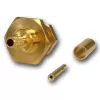 Telegärtner Conector hembra SMA crimp de montaje para RG-316/U, dorado, 50 ohmios, DC-6 GHz J01151A0001Z