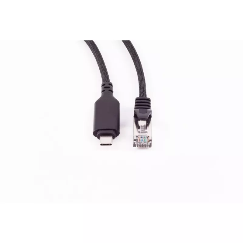 SHIVERPEAKS Cable adaptador USB-C a RJ45 Gigabit Ethernet, aluminio, negro, 1m (BS14-51025)