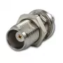 Telegärtner Adaptador coaxial conector hembra TNC a conector hembra SMA, 50 ohmios, DC-6 GHz, níquel/oro J01019A0028