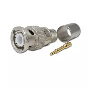 Telegärtner Conector macho BNC crimp para cable, 50 ohmios, RG-213/U, 1 unidad (J01000A0059)