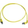 Telegärtner 100008019 Cable de parcheo CAT 6a S/FTP, RJ45, 1 m, amarillo, LSZH, ignífugo