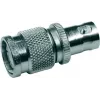 Telegärtner Adaptador conector hembra BNC a conector macho TNC, 50 ohmios, latón niquelado, DC-4 GHz, recto