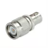 Telegärtner Adaptador conector hembra BNC a conector macho TNC, 50 ohmios, latón niquelado, DC-4 GHz, recto