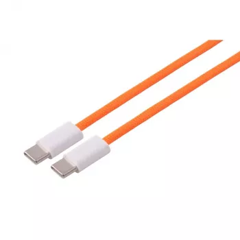 S CONN MAXIMUM CONNECTIVITY Cable de carga USB-C a USB-C 240W, 3m, naranja textil trenzado 14-22047