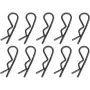 Reely Clips para carrocería 1:5 negros 30 mm 10 unidades (511131)