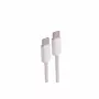 SHIVERPEAKS Cable de carga USB-C, USB 2.0, 60W, blanco, textil trenzado, 0,5m (BS14-21016)