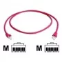 TELEGÄRTNER Cable de parcheo de red cruzado RJ45 CAT 6A S/FTP 0,5m rojo libre de halógenos ignífugo L00000A0118