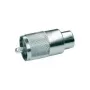 Telegärtner Conector macho UHF PL259 para RG-213/U, aislamiento PTFE, latón niquelado, pack de 5 J01040B0602