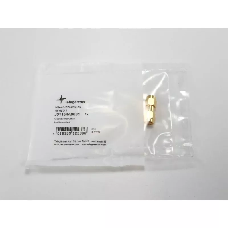 Telegärtner 100024793 adaptador coaxial SMA macho a SMA macho