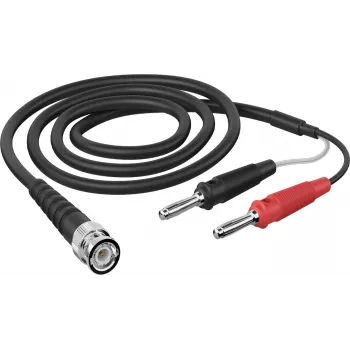 Telegärtner L00010A1845 cable de medición coaxial de 1 m BNC a doble banana, negro