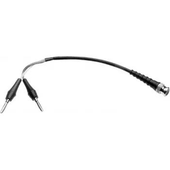 Telegärtner L00010A1845 cable de medición coaxial de 1 m BNC a doble banana, negro