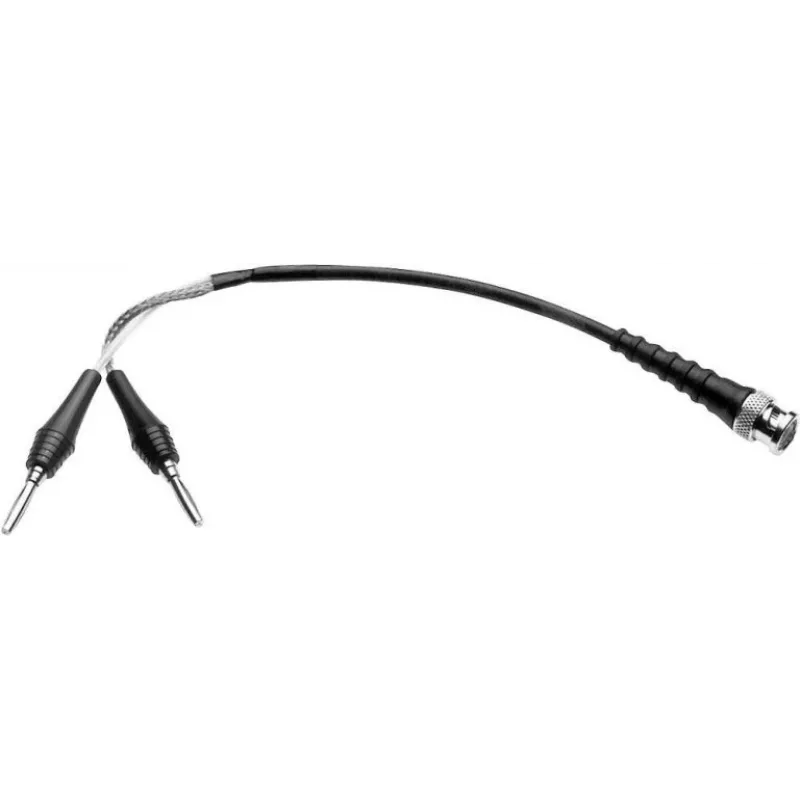 Telegärtner L00010A1845 cable de medición coaxial de 1 m BNC a doble banana, negro