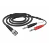 Telegärtner L00010A1845 cable de medición coaxial de 1 m BNC a doble banana, negro
