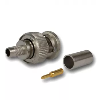 Telegärtner conector macho BNC de cable crimp G01 50 ohmios, crimp/crimp, estándar, A0205, G01 (RG-58 C/U), YR23092 Belden - 1 unidad (J01000F1255Z)
