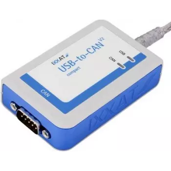 IXXAT USB-to-CAN V2 compact interfaz, aislada galvánicamente, 1x CAN/CAN FD, USB 2.0, D-Sub 9 1.01.0281.12001