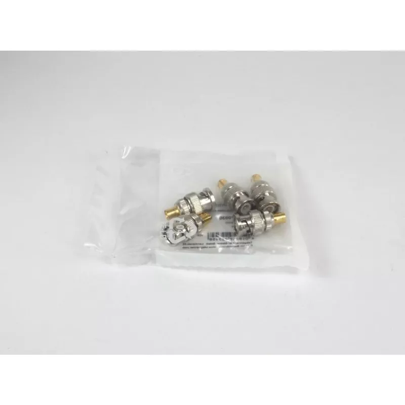 TELEGÄRTNER adaptador coaxial conector macho BNC a conector hembra SMB, 50 ohmios, recto, latón niquelado J01008F0030