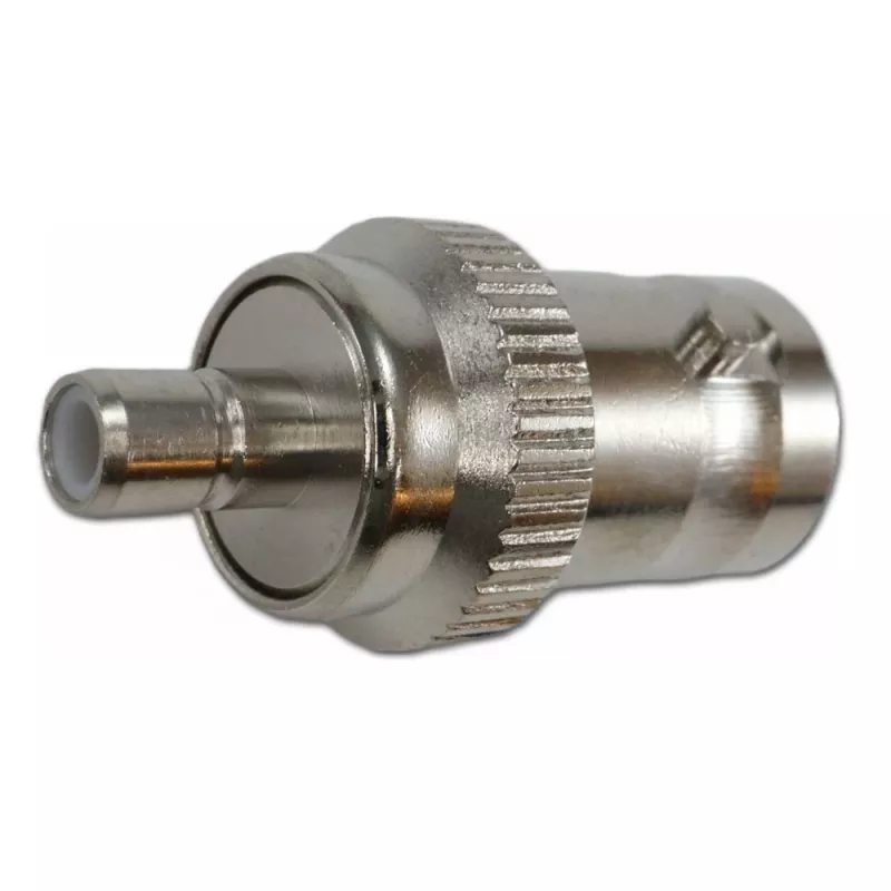 Telegärtner adaptador coaxial conector hembra BNC a conector macho SMB, 50 ohmios, recto J01008F0033