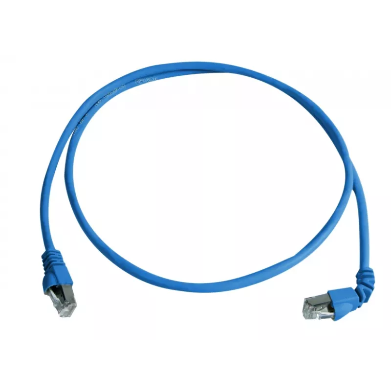 Telegärtner 100008016 cable de red CAT 6a S/FTP, RJ45, 0,5 m, azul, LSZH, 10 Gbps