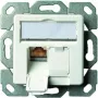 TELEGÄRTNER J00020A0523 AMJ-S Cat.6A toma de conexión RJ45 empotrada apantallada, 2 tomas, blanco puro