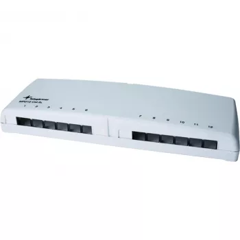 Telegärtner Mini Distributor MPD12 AMJ/UMJ TH35/AP - caja de distribución de superficie - blanco alpino - 12 puertos (H202000A0106)