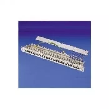 TELEGÄRTNER MPP16-HS Panel de parcheo modular de 16 puertos, 1U, gris claro RAL 7035 J02022A0050