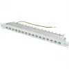 TELEGÄRTNER MPP16-HS Panel de parcheo modular de 16 puertos, 1U, gris claro RAL 7035 J02022A0050