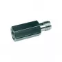Telegärtner J01703A0000 Adaptador coaxial de RF conector FME macho a conector hembra SMA, 50 Ohm, DC-3 GHz, negro
