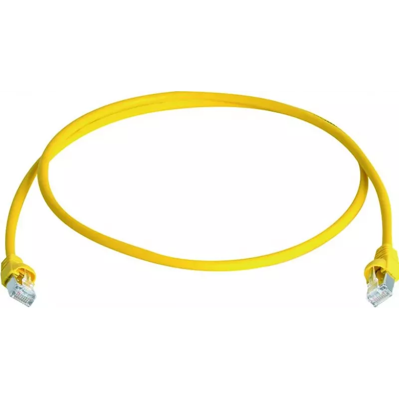 Telegärtner 100028074 Cable de parcheo Cat6a S/FTP, 5,5 m, amarillo