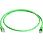 Telegärtner Cable de parcheo Cat.5e UTP LSZH, RJ45, verde, 0,5 m