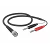 Telegärtner L00010A1844 Cable de medición coaxial de 0,5 m BNC a 2x banana, negro