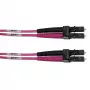 Telegärtner Cable de parcheo de fibra óptica multimodo OM4 LC a LC de 1 m, violeta