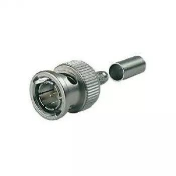 Telegärtner Conector macho de crimpado BNC 75 Ohm para RG-179B/U, RG-187A/U, RG-316/U (J01002A0058)
