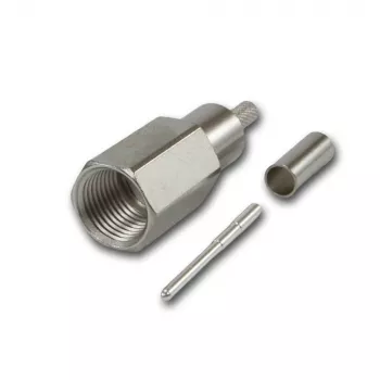 Telegärtner Conector macho de cable FME crimpado G07 crimp/crimp, Low Cost, 15 dB / 2 GHz, B2725, G07 (RG-316/U) - 5 unidades J01700A0010