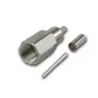 Telegärtner Conector macho de cable FME crimpado G07 crimp/crimp, Low Cost, 15 dB / 2 GHz, B2725, G07 (RG-316/U) - 5 unidades J01700A0010