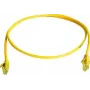 Telegärtner 100008205 cable de red patch RJ45, CAT 5e, 1,0 m, ignífugo, con protector antidobleces, amarillo