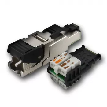 TELEGÄRTNER DataVoice Office Conector RJ45 apantallado Cat.6A montaje en campo, 5-9 mm J00026A2003
