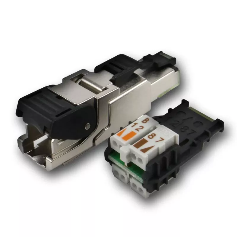 TELEGÄRTNER DataVoice Office Conector RJ45 apantallado Cat.6A montaje en campo, 5-9 mm J00026A2003