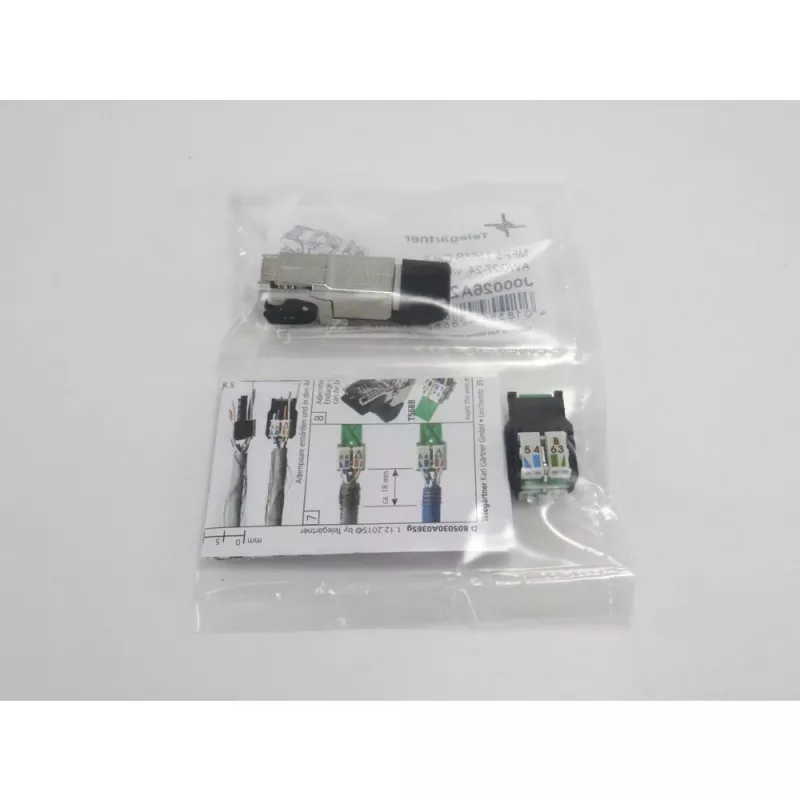 TELEGÄRTNER DataVoice Office Conector RJ45 apantallado Cat.6A montaje en campo, 5-9 mm J00026A2003