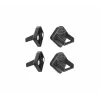 König & Meyer 19708-000-55 soporte magnético para tablet, amortiguador de ruido, pack de 4, negro