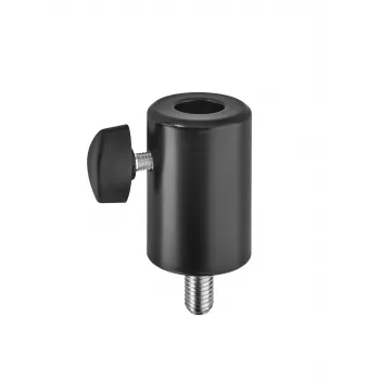 König & Meyer 66370-000-55 adaptador mini TV con espiga M10 rosca exterior negro