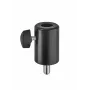 König & Meyer 66370-000-55 adaptador mini TV con espiga M10 rosca exterior negro