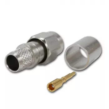 Telegärtner conector macho SMA recto crimp G30 (1,5/3,8), H 155, Low Loss 1,4/3,8 crimp/crimp conector coaxial J01150A0618