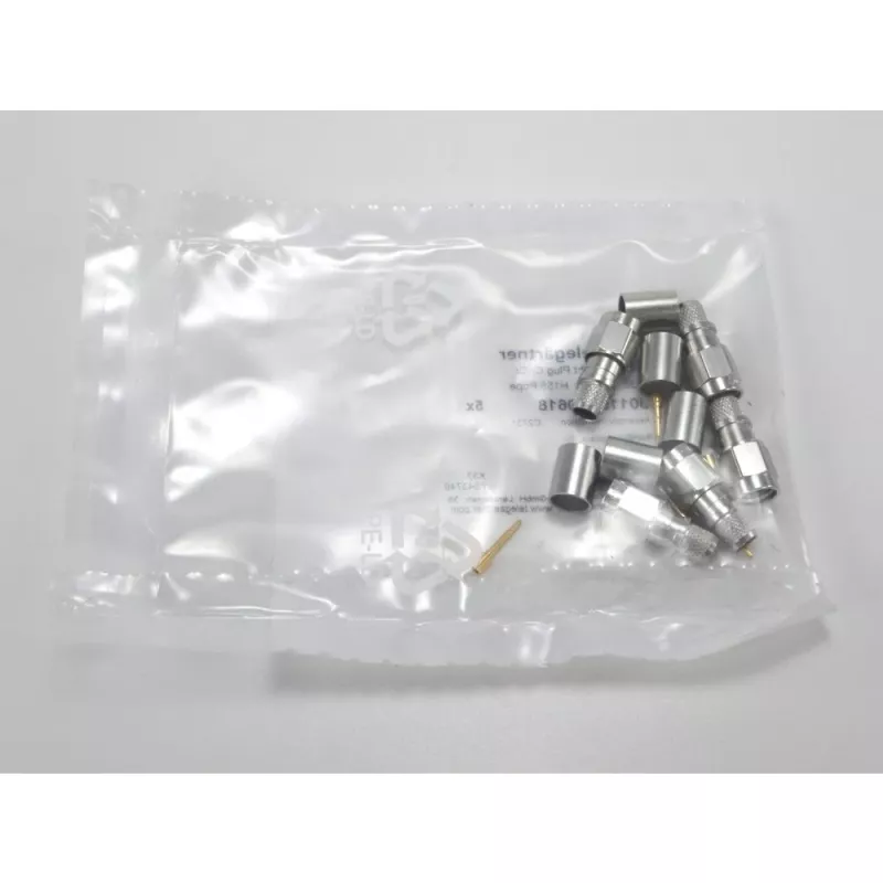 Telegärtner conector macho SMA recto crimp G30 (1,5/3,8), H 155, Low Loss 1,4/3,8 crimp/crimp conector coaxial J01150A0618
