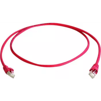 Telegärtner MP8 FS 600 Cat.7 Cable de parcheo S/FTP, conector macho RJ45 a conector macho RJ45, 50 m, rojo