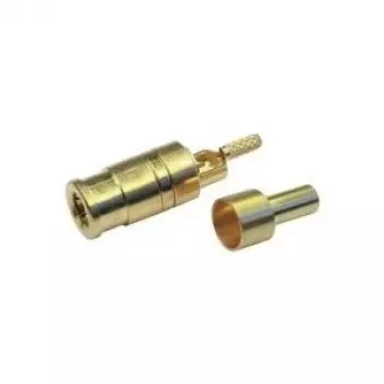 Telegärtner Conector hembra SMB PCB, recto, 50 ohmios, dorado