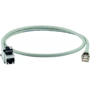 Telegärtner L00004A0128 Cable de parcheo Cat.6A S/FTP, 7,5 m, gris